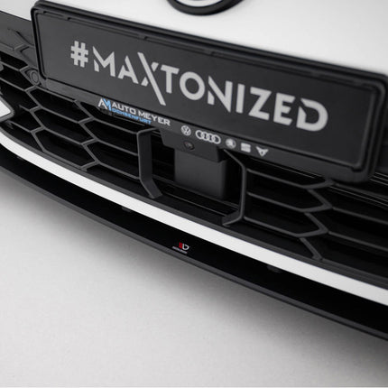 Maxton Design - Street PRO Front Splitter + Flaps Volkswagen Golf GTI / GTE / R-Line Mk8 Facelift