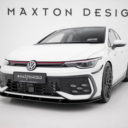 Maxton Design - Street PRO Front Splitter Volkswagen Golf GTI / GTE / R-Line Mk8 Facelift