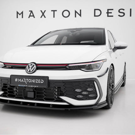 Maxton Design - Front Splitter V.5 Volkswagen Golf GTI / GTE / R-Line Mk8 Facelift