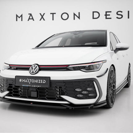 Maxton Design - Front Splitter V.4 Volkswagen Golf GTI / GTE / R-Line Mk8 Facelift