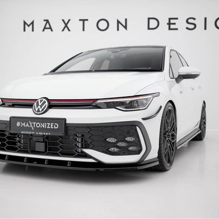 Maxton Design - Front Splitter V.2 Volkswagen Golf GTI / GTE / R-Line Mk8 Facelift