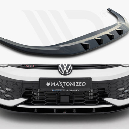 Maxton Design - Front Splitter V.1 Volkswagen Golf GTI / GTE / R-Line Mk8 Facelift