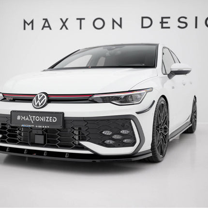 Maxton Design - Front Splitter V.1 Volkswagen Golf GTI / GTE / R-Line Mk8 Facelift