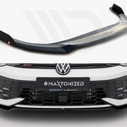 Maxton Design - Front Splitter V.3 + Flaps Volkswagen Golf GTI / GTE / R-Line Mk8 Facelift