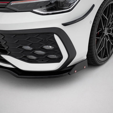 Maxton Design - Front Splitter V.3 + Flaps Volkswagen Golf GTI / GTE / R-Line Mk8 Facelift