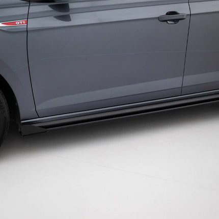 Maxton Design -  Street PRO Side Skirts Diffusers + Flaps Volkswagen Polo GTI Mk6 Facelift