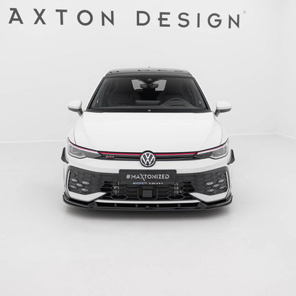 Maxton Design - Street PRO Front Splitter V.2 Volkswagen Golf GTI / GTE / R-Line Mk8 Facelift