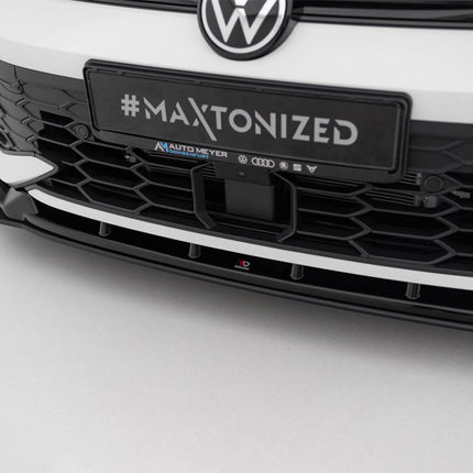 Maxton Design - Street PRO Front Splitter V.2 Volkswagen Golf GTI / GTE / R-Line Mk8 Facelift