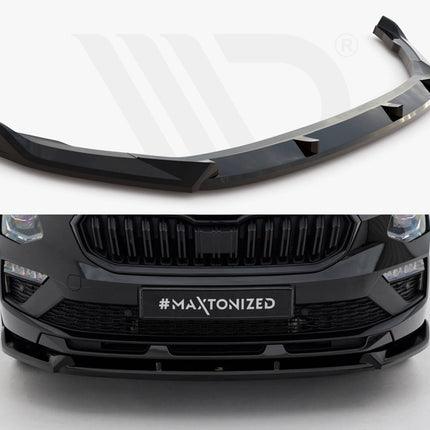 Maxton Design - Front Splitter V.2 Skoda Kamiq Monte Carlo Mk1 Facelift