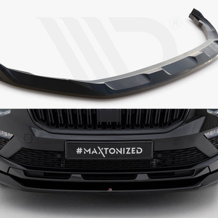 Maxton Design - Front Splitter V.1 Skoda Kamiq Monte Carlo Mk1 Facelift