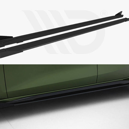 Street PRO Side Skirts Diffusers + Flaps Audi S3 Sportback / A3 S-Line Sportback 8Y Facelift