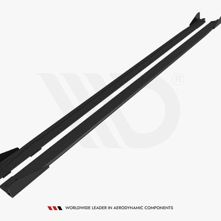 Street PRO Side Skirts Diffusers + Flaps Audi S3 Sportback / A3 S-Line Sportback 8Y Facelift