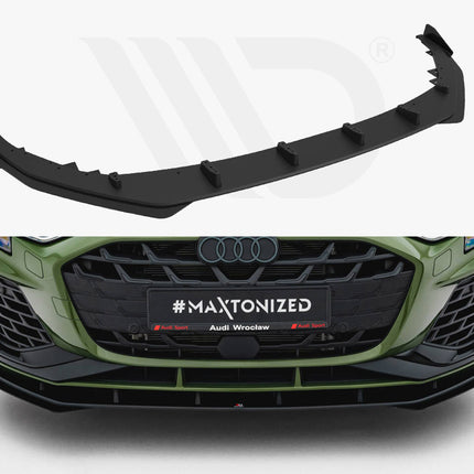 Maxton Design - Street PRO Front Splitter V.1 + Flaps Audi S3 Sportback / A3 S-line Sportback 8Y Facelift