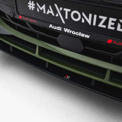 Maxton Design - Street PRO Front Splitter V.1 + Flaps Audi S3 Sportback / A3 S-line Sportback 8Y Facelift