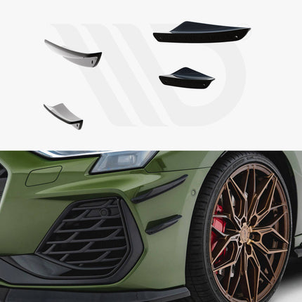 Maxton Design - Front Bumper Wings (Canards) Audi S3 Sportback / A3 S-Line Sportback 8Y Facelift