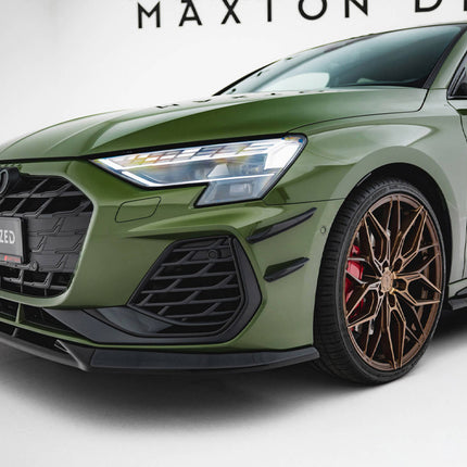 Maxton Design - Front Bumper Wings (Canards) Audi S3 Sportback / A3 S-Line Sportback 8Y Facelift