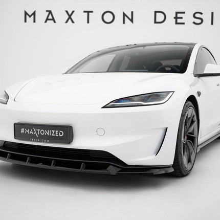 Maxton Design - Front Splitter V.2 Tesla Model 3 Performance Mk1 Facelift