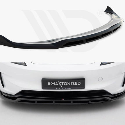 Maxton Design - Front Splitter V.1 Tesla Model 3 Performance Mk1 Facelift