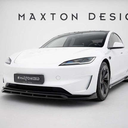 Maxton Design - Front Splitter V.1 Tesla Model 3 Performance Mk1 Facelift