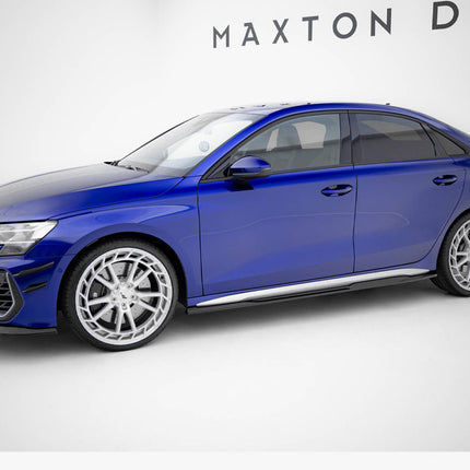 Maxton Design - Side Skirts Diffusers V.2 Audi A3 S-Line Sedan / S3 Sedan 8Y Facelift