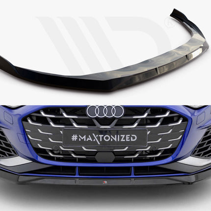 Maxton Design - Front Splitter V.3 Audi A3 S-Line Sedan / S3 Sedan 8Y Facelift