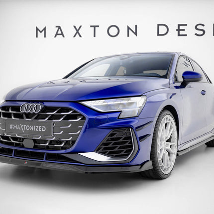 Maxton Design - Front Splitter V.3 Audi A3 S-Line Sedan / S3 Sedan 8Y Facelift