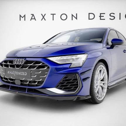 Maxton Design - Front Splitter V.2 Audi A3 S-Line Sedan / S3 Sedan 8Y Facelift