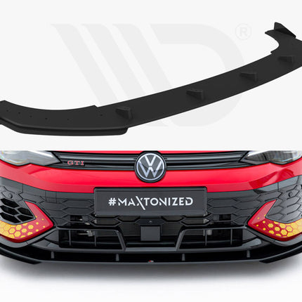 Maxton Design - Street PRO Front Splitter + Flaps Volkswagen Golf GTI Clubsport Mk8 Facelift