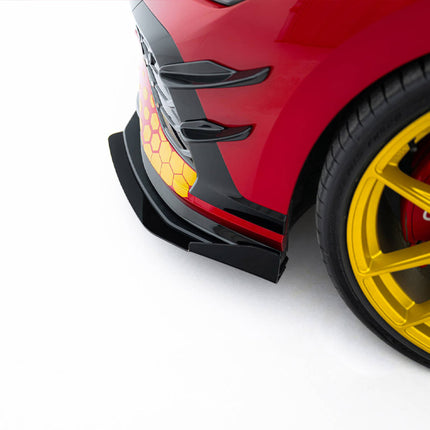 Maxton Design - Street PRO Front Splitter + Flaps Volkswagen Golf GTI Clubsport Mk8 Facelift