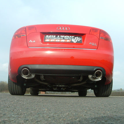 MIlltek Sport - Cat Back Exhaust (Multiple Options) Audi A4 B7 2.0TFSi Quattro & DTM - Car Enhancements UK