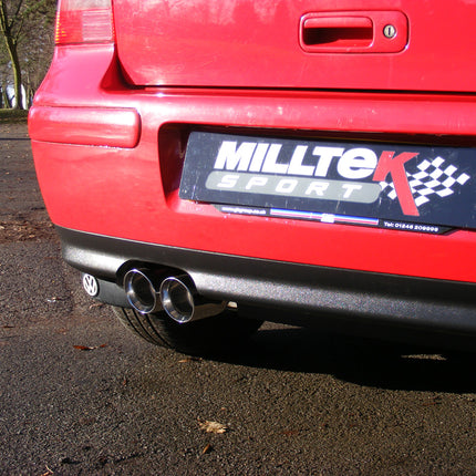 Milltek Sport - Cat Back Exhaust (Multiple Options) VW Golf MK4 / Seat Leon Cupra MK1 - Car Enhancements UK