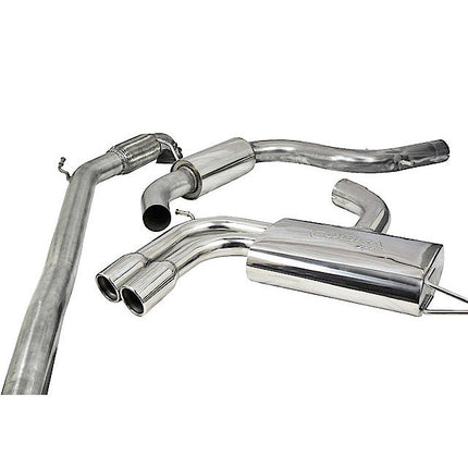 Cobra Exhausts - Audi A3 (8P) 2.0 TFSI 2WD (5 Door Sportback) Turbo Back Performance Exhaust