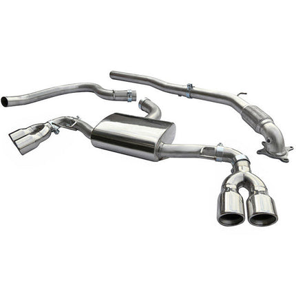 Cobra Exhausts - Audi TT (Mk2) 1.8/2.0 TFSI (2WD) (2007-11) Turbo Back Performance Exhaust