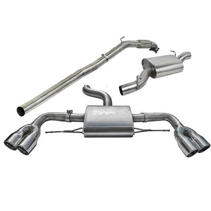 Cobra Exhausts - Audi TTS (Mk2) Quattro Turbo Back Performance Exhaust