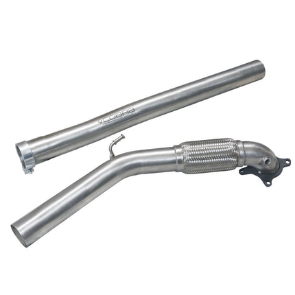 Cobra Exhausts - Audi A3 (8P) 2.0 TFSI 2WD (3 & 5 Door) Front Pipe Sports Cat / De-Cat Performance Exhaust