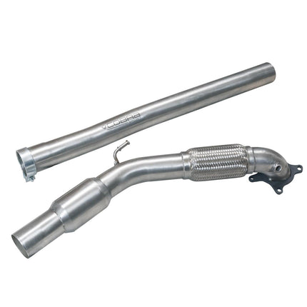 Cobra Exhausts - Audi A3 (8P) 2.0 TFSI 2WD (3 & 5 Door) Front Pipe Sports Cat / De-Cat Performance Exhaust