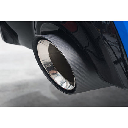 Cobra Exhausts - BMW M135i xDrive (F40) OEM Style M Performance Tips - Carbon Fibre Larger 4" Slip-on Replacement Tailpipes