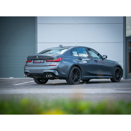 Cobra Exhausts - BMW 330e Touring (G21) (19>) Non-Valved Venom Quad Exit Rear Axle Back M3 Style Performance Exhaust