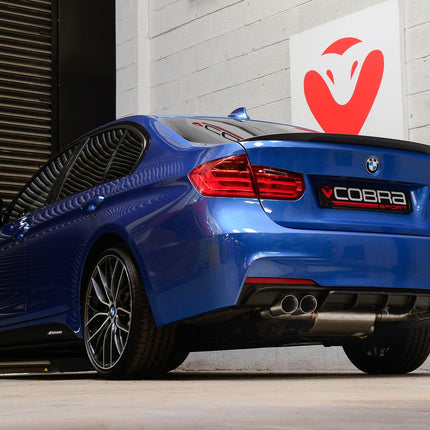 Cobra Exhausts - BMW 325D (F30 LCI/F31 LCI) (2015-19) Quad Exit M3 Style Performance Exhaust Conversion