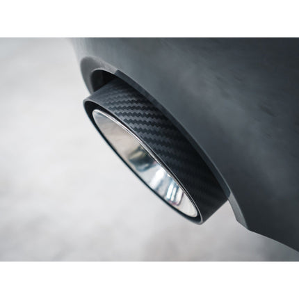 Cobra Exhausts - BMW 2 Series (G42) Carbon Fibre M Performance Tips - OEM Style Larger 3.5" Slip-on Replacement Tailpipes