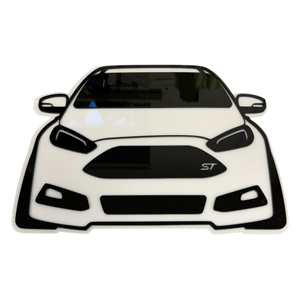 Willows World Car Wall Art- MK3 Focus ST Facelift - Car Enhancements UK