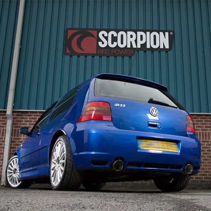 Scorpion Exhausts - VW Golf Mk4 R32 cat-back Exhaust (Multiple Options) - Car Enhancements UK