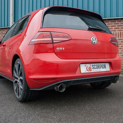 Scorpion Exhausts -  VW Golf MK7 Gti (Pre Face) Inc Clubsport cat-back Exhaust (Multiple Options) - Car Enhancements UK