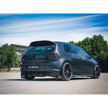 VW Golf GTI (Mk7) 2.0 TSI (5G) (12-17) Quad Exit Race Rear Axle Back (back box delete) Golf R Style Performance Exhaust