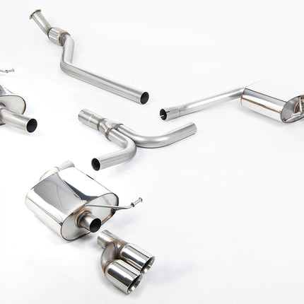 Milltek Sport - Cat Back Exhaust (Multiple Options) Audi A4 B8 2.0TFSI - Car Enhancements UK