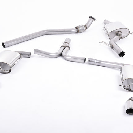 Milltek Sport - Cat Back Exhaust (Multiple Options) Audi A4 B8 2.0TFSI S Line (2WD and quattro Tiptronic-only) - Car Enhancements UK