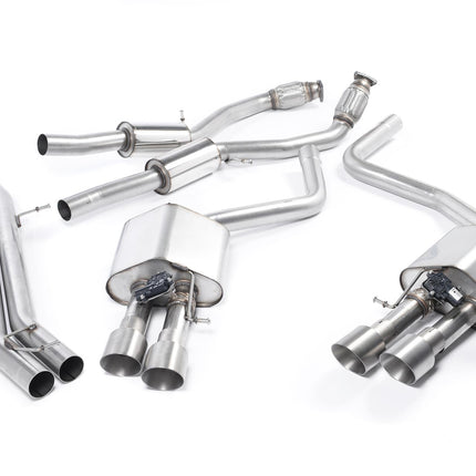 Milltek Sport - Cat Back Exhaust (Multiple Options) Audi S8 D4 - Car Enhancements UK