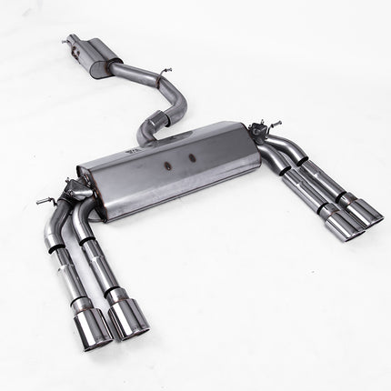 Milltek Sport - Cat Back Exhaust (Multiple Options) - Audi S3 8V / 8V2 (Without GPF) Saloon & Cabrio - Car Enhancements UK