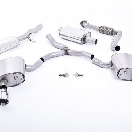 Milltek Sport - Cat Back Exhaust (Multiple Options) Audi A4 B9 2.0TFSI - Car Enhancements UK