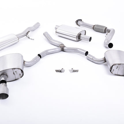 Milltek Sport - Cat Back Exhaust (Multiple Options) Audi A4 B9 2.0TFSI - Car Enhancements UK